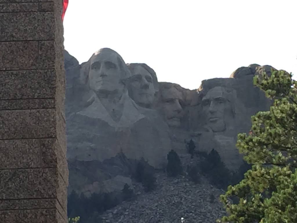 Photograph of Mount Rushmore National Memorial, featuring the carved faces.