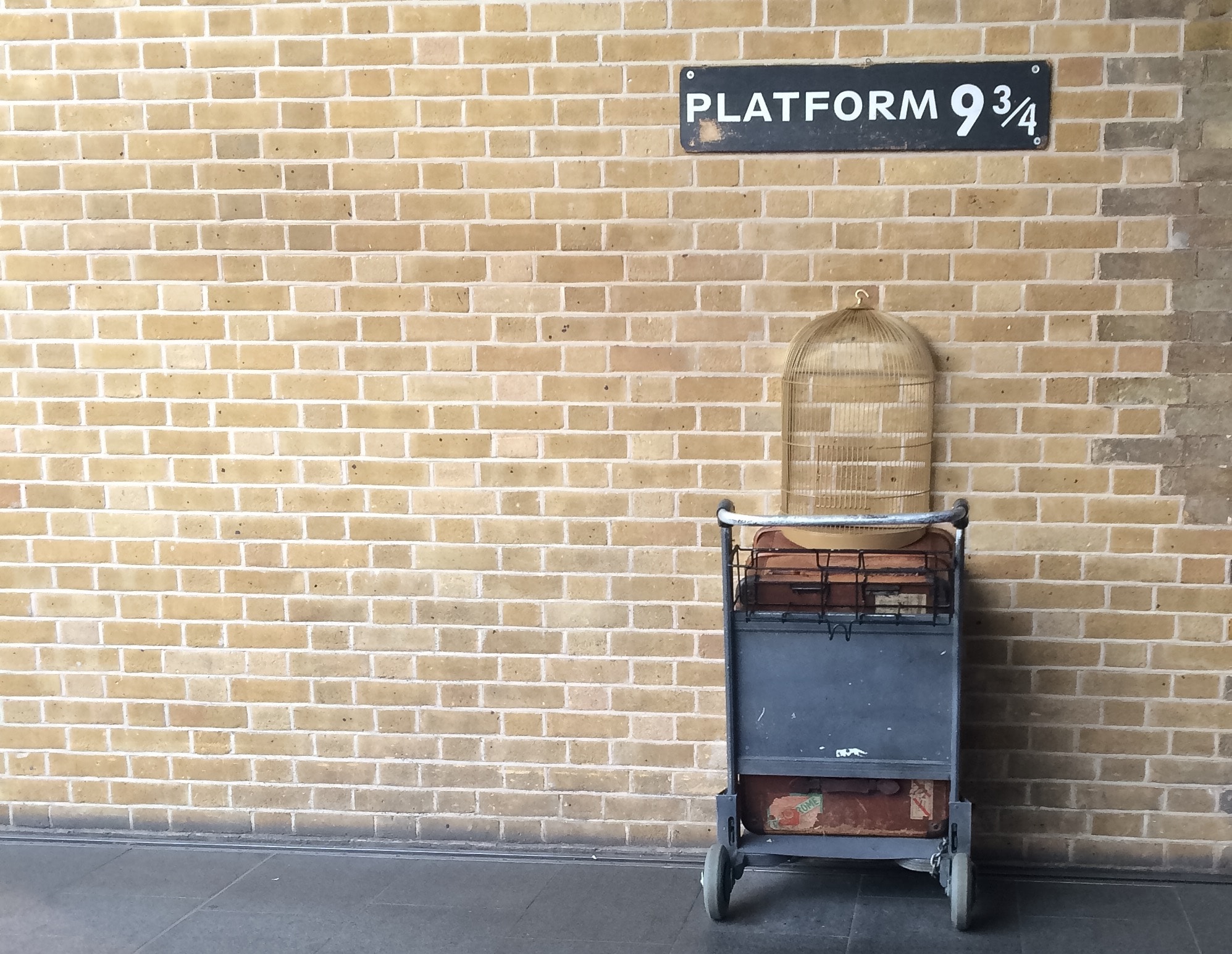 Platform 9 3/4 at Kings Cross Station